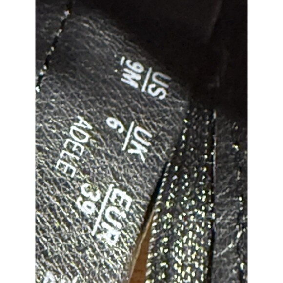 Zodiac Adele Triple Buckle Leather Studded Women’s Black Heeled Booties Sz 9 - Picture 12 of 13